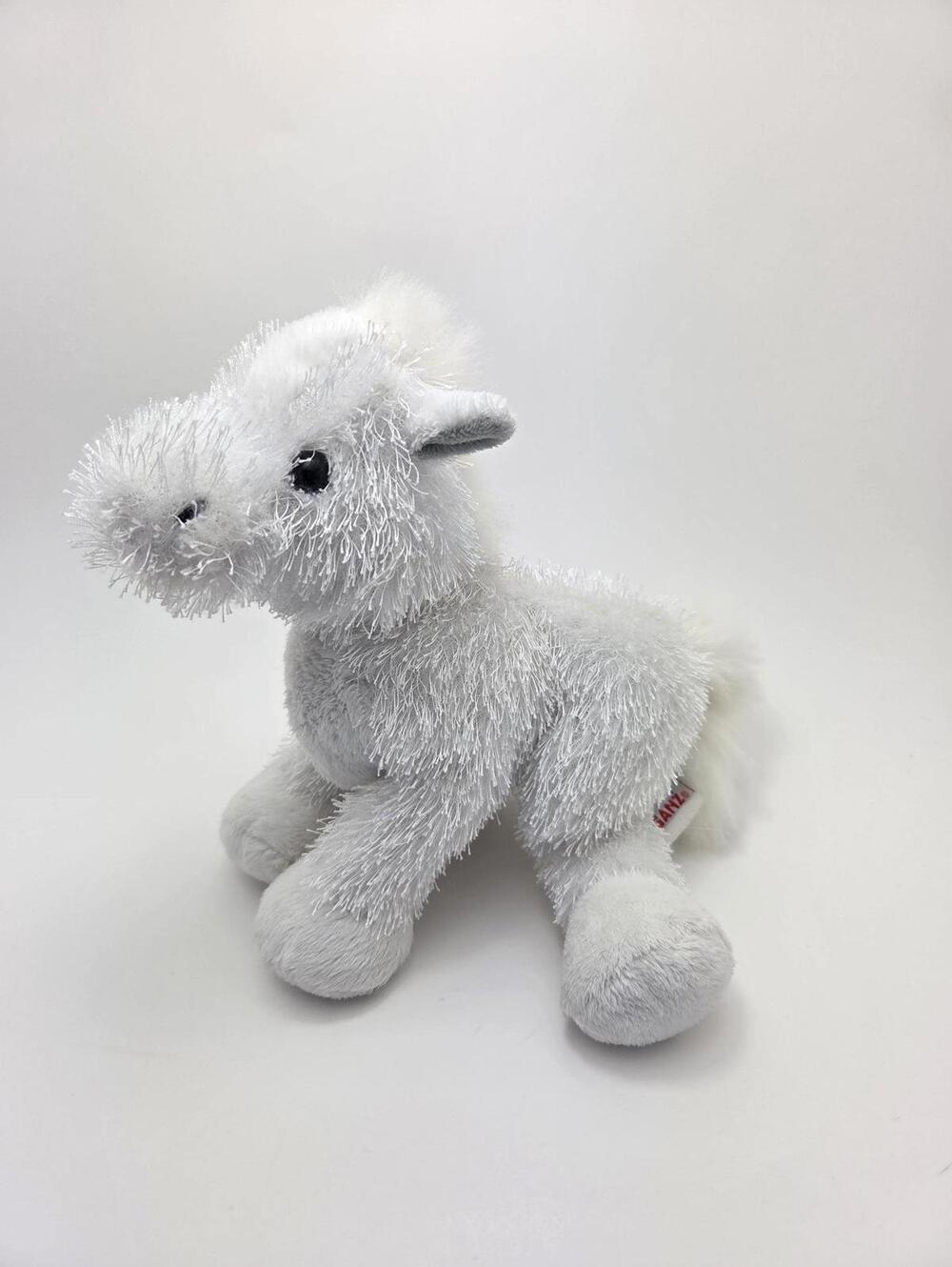 Adorable Vintage Webkinz American Albino Horse with No Tag, Ganz Plush (7 inch)